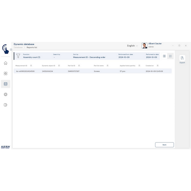 KERN EasyTouch SET-35 Assembly Count