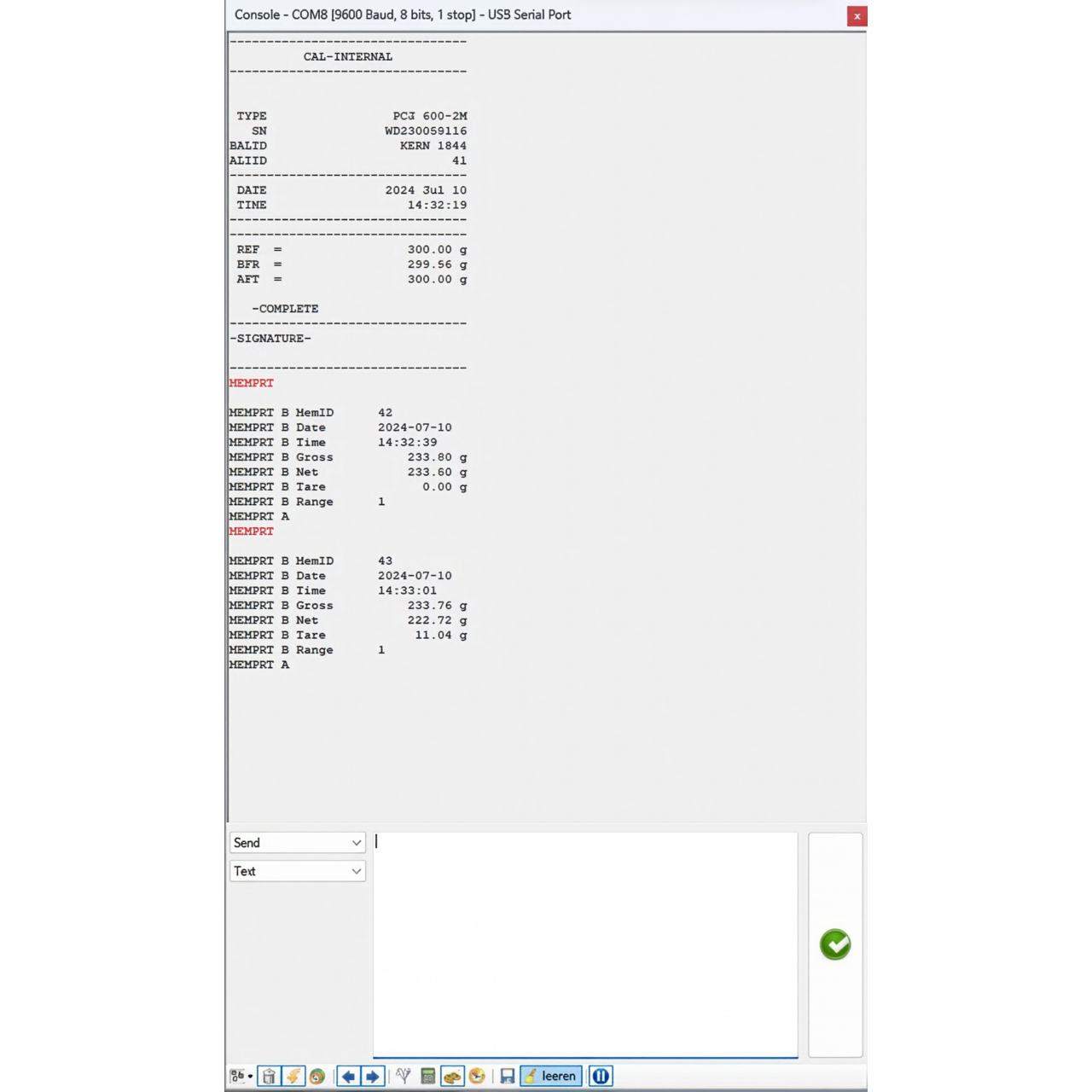 BalanceConnection Standard KERN SCD-4.0-DLS05
