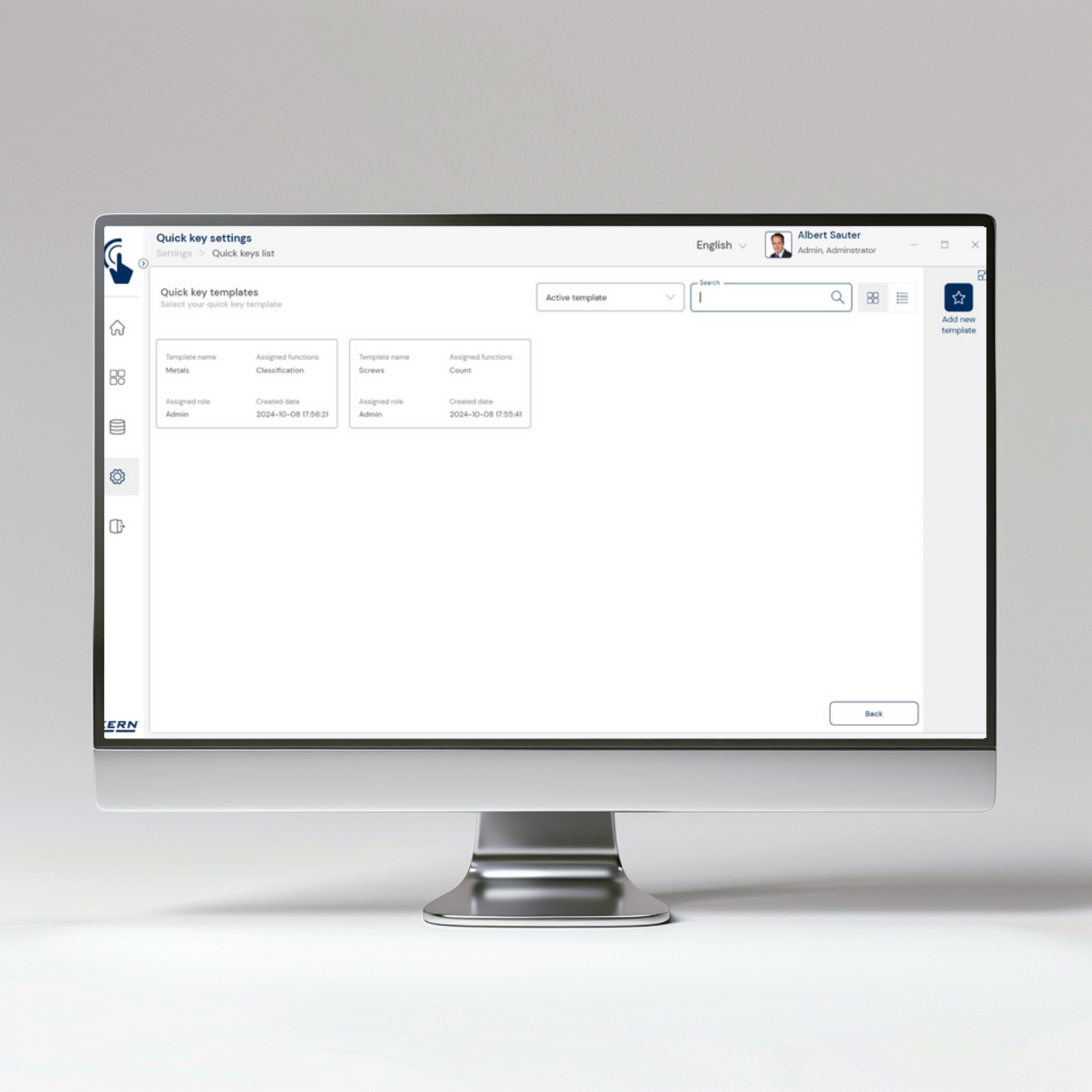 KERN EasyTouch SET-311 Quick Key