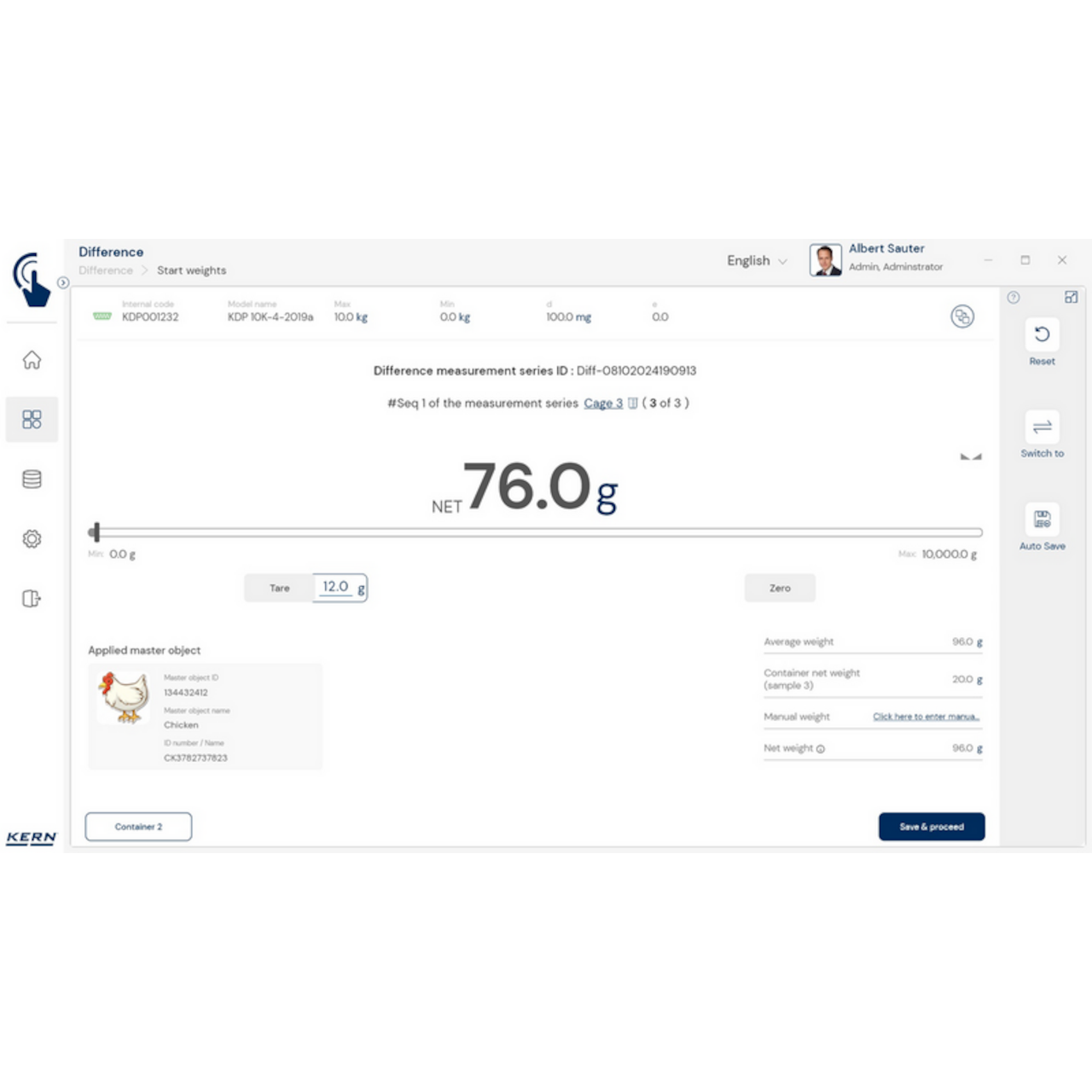 KERN EasyTouch SET-22 Difference