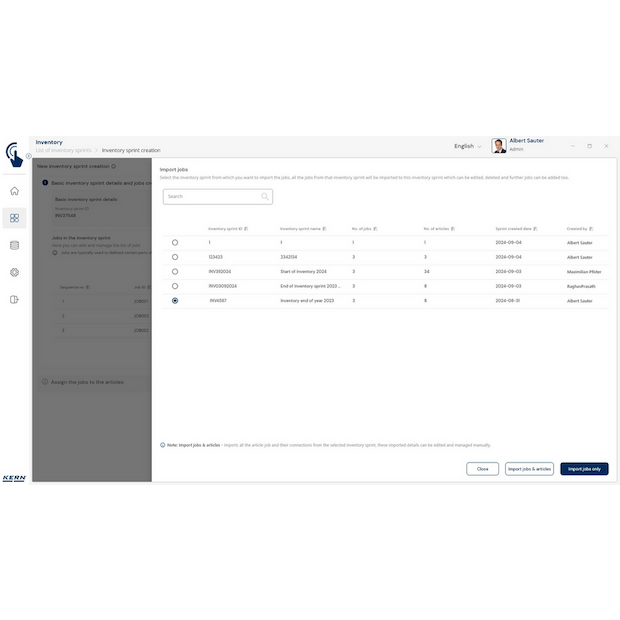 KERN EasyTouch SET-52 Inventory