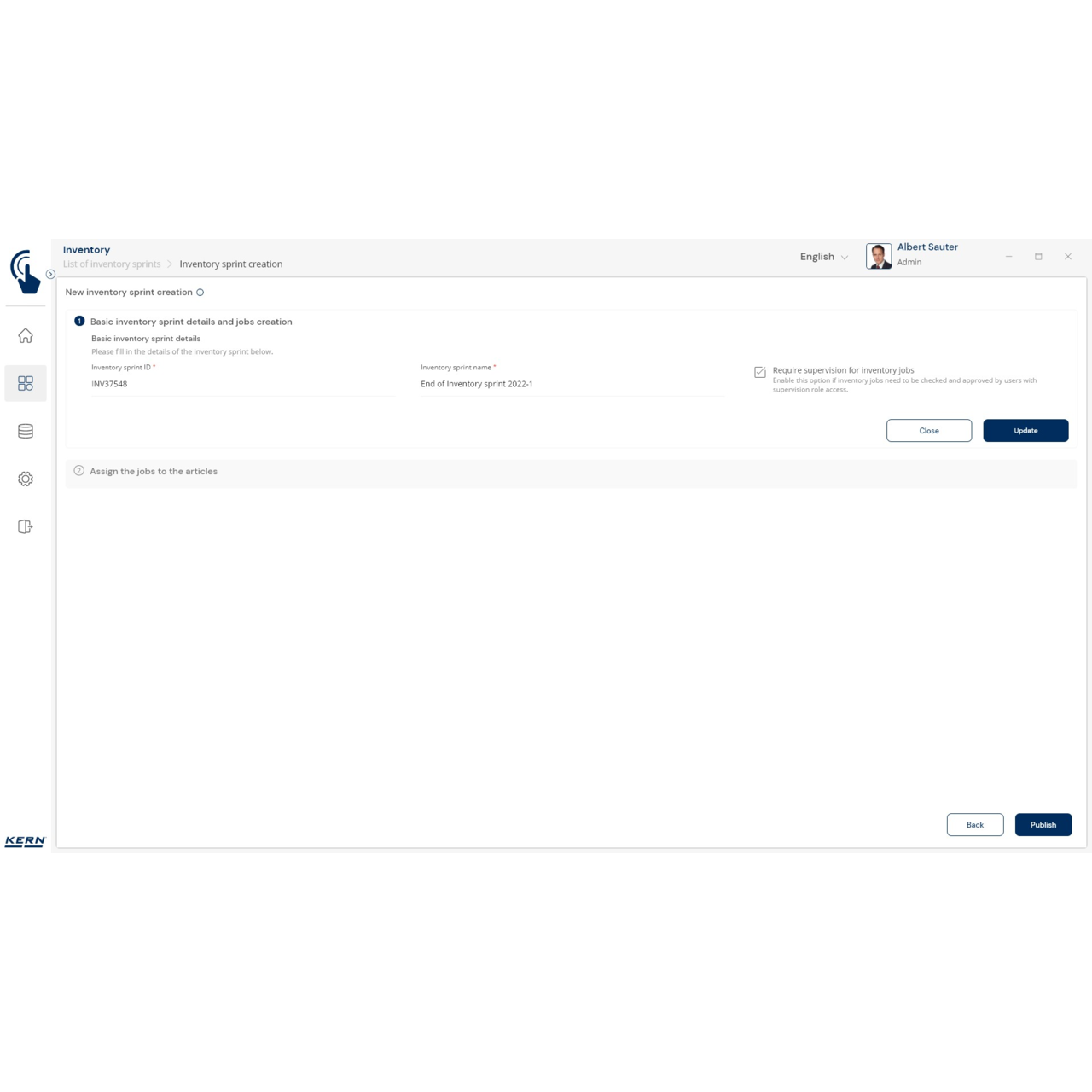 Inventurwaage KERN CKE 3600-2-Inventory