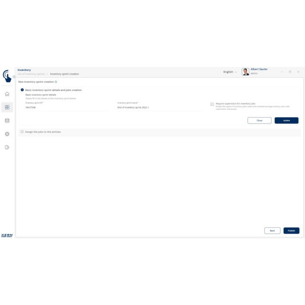 Inventurwaage KERN CKE 3600-2-Inventory