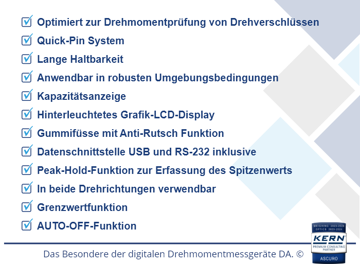 Das Besondere der digitalen Drehmomentmessger&auml;te DA.