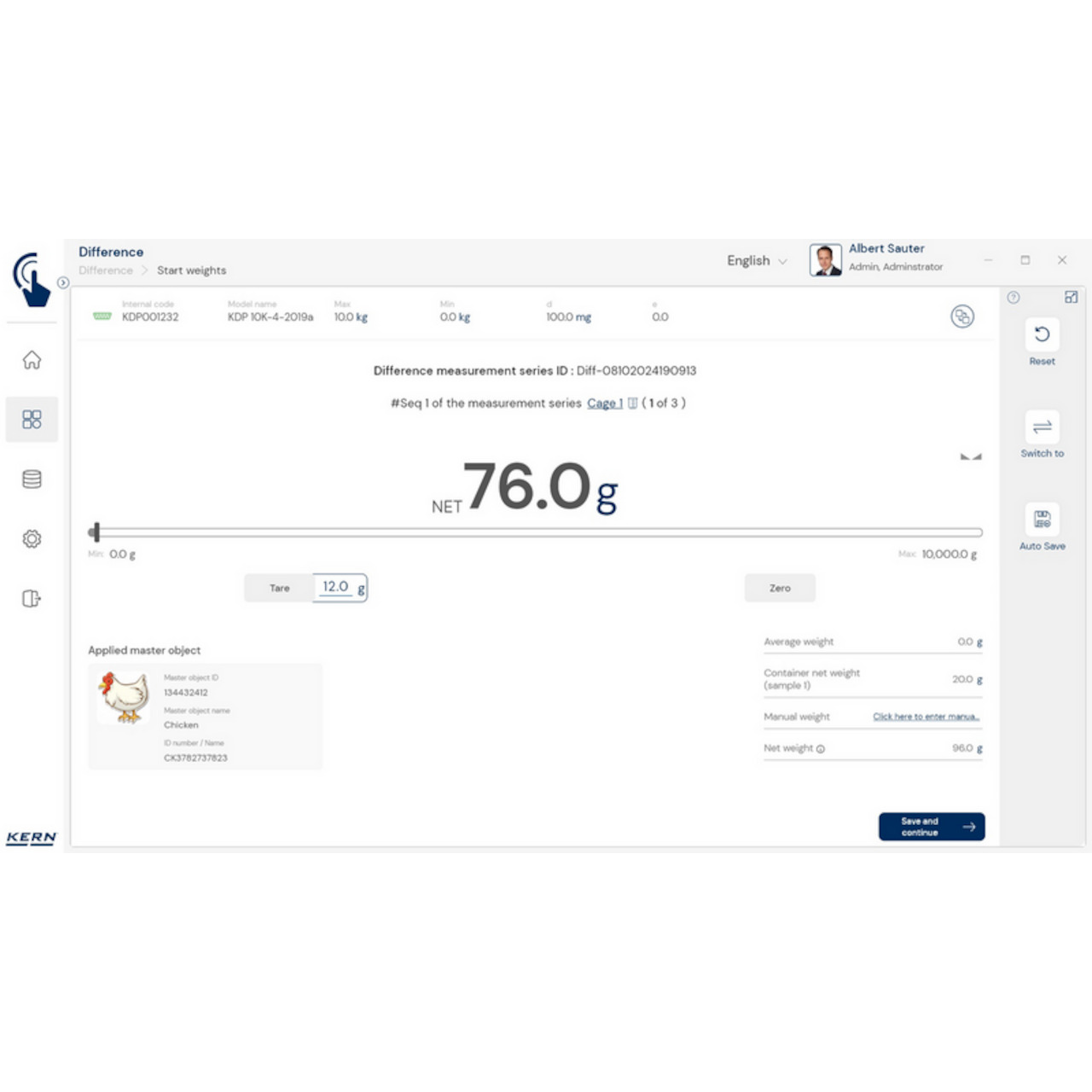 KERN EasyTouch SET-22 Difference
