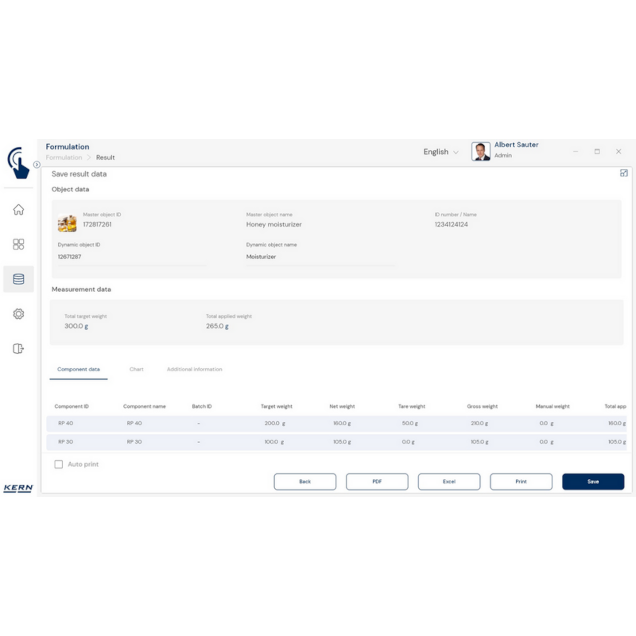 KERN EasyTouch SET-21 Formulation