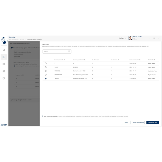 Inventurwaage KERN CKE 3600-2-Inventory