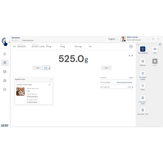 KERN EasyTouch SET-05 Dynamic