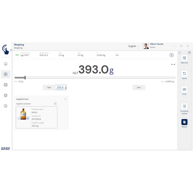 KERN EasyTouch SET-18 Container Master