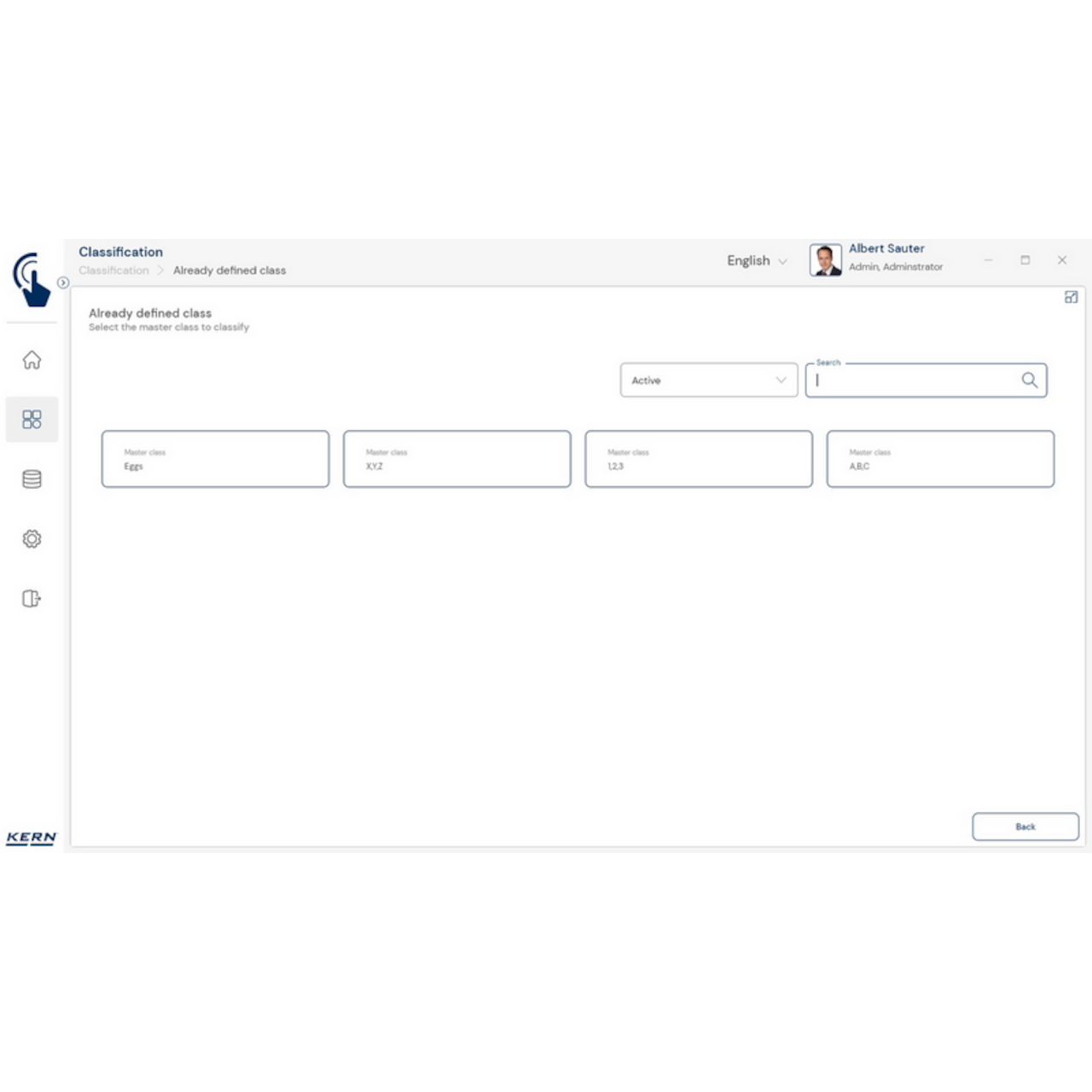 KERN EasyTouch SET-06 Classification