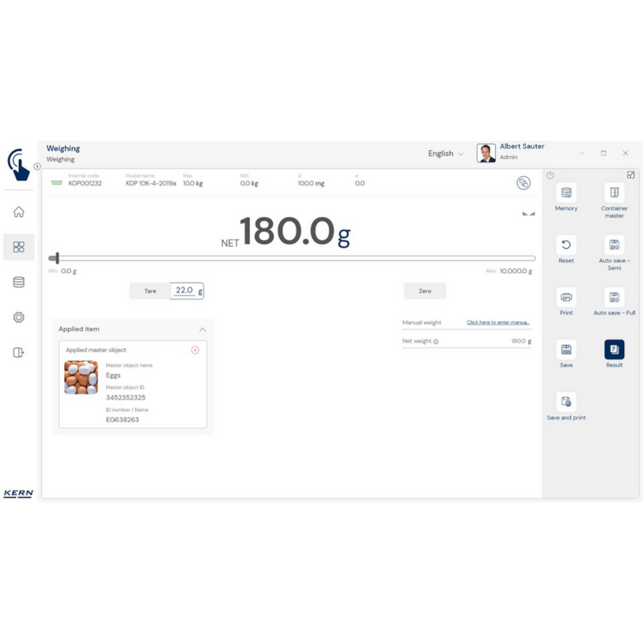 KERN EasyTouch SET-01 Base