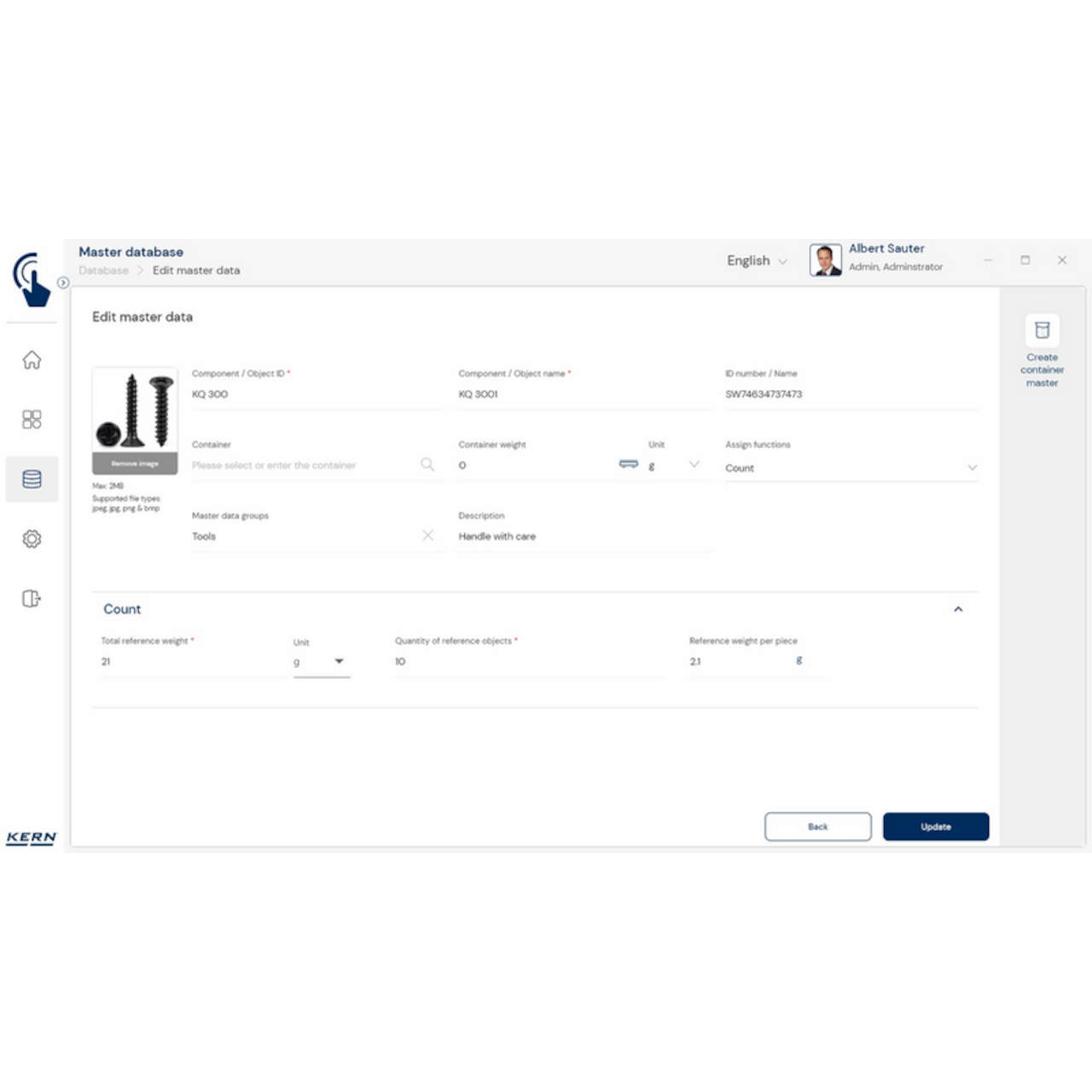 KERN EasyTouch SET-32 Count