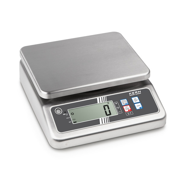 Edelstahl-Tischwaage KERN FOB 6K-3LM