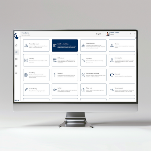 KERN EasyTouch SET-16 Batch and Statistics