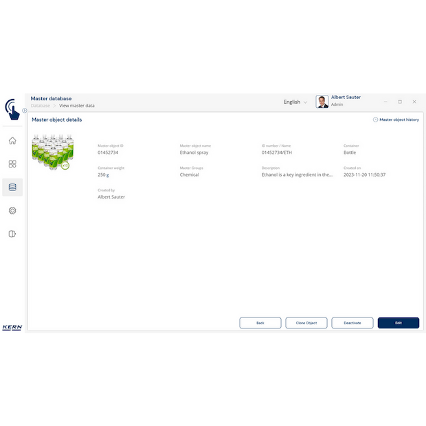 KERN EasyTouch SET-18 Container Master