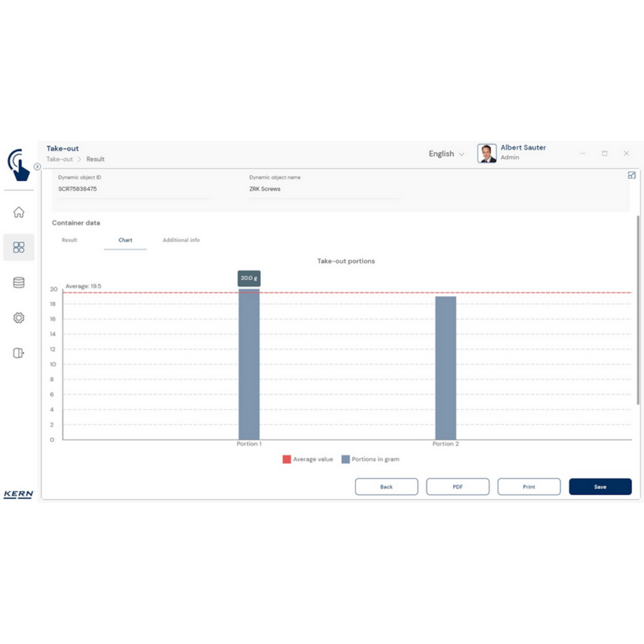 KERN EasyTouch SET-08 Take-out