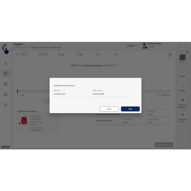 KERN EasyTouch SET-17 PrePack