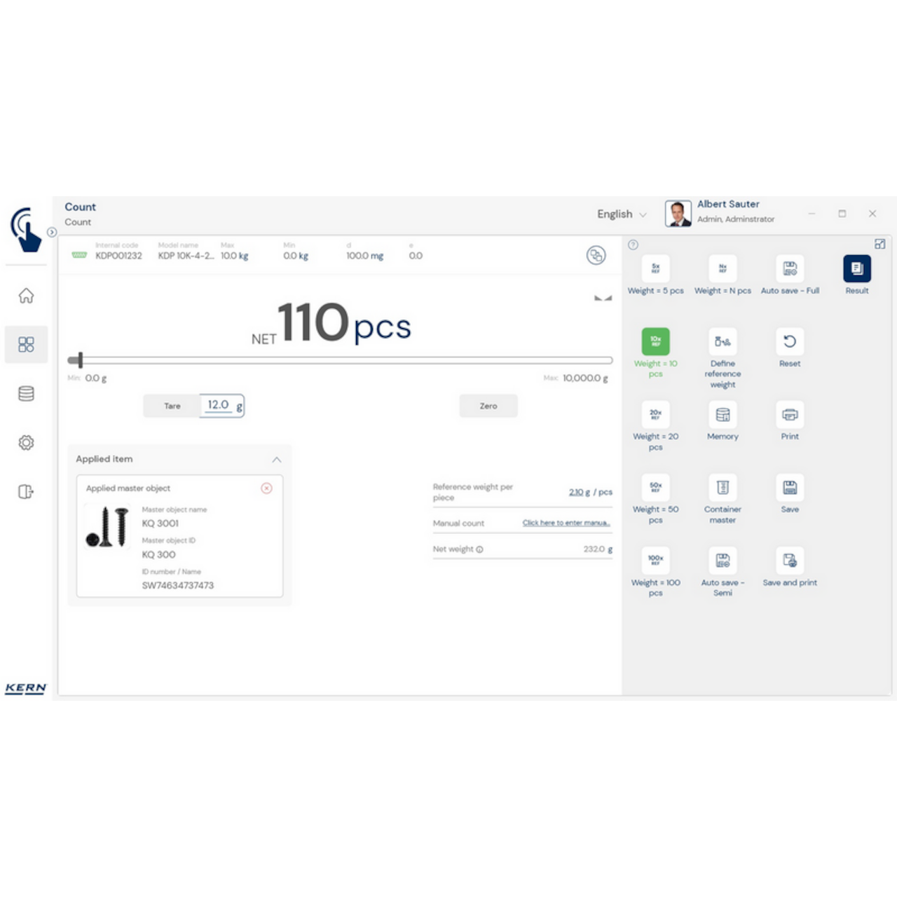 KERN EasyTouch SET-32 Count