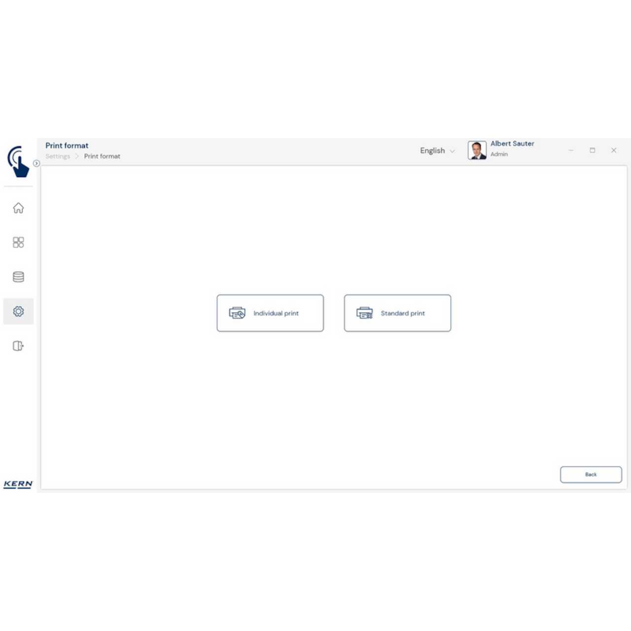 KERN EasyTouch SET-14 Individual Print