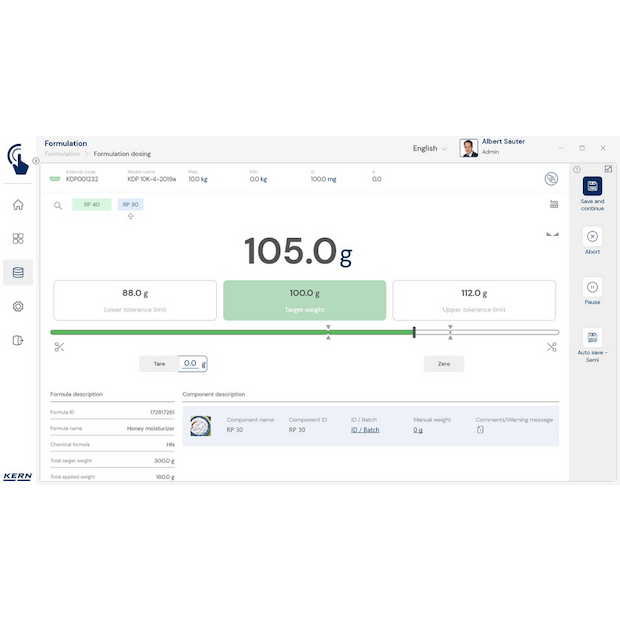 KERN EasyTouch SET-21 Formulation