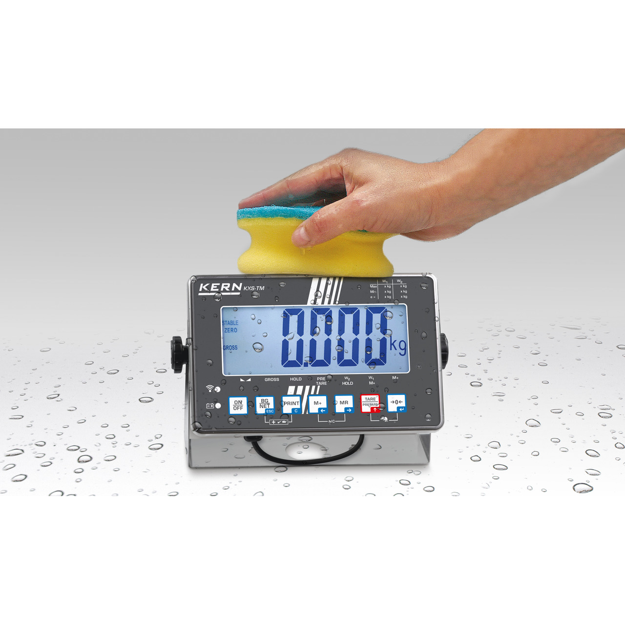 Plattformwaage mit Edelstahl-Auswertegerät KERN IXS 30K-2LM