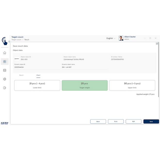 KERN EasyTouch SET-33 Target Count