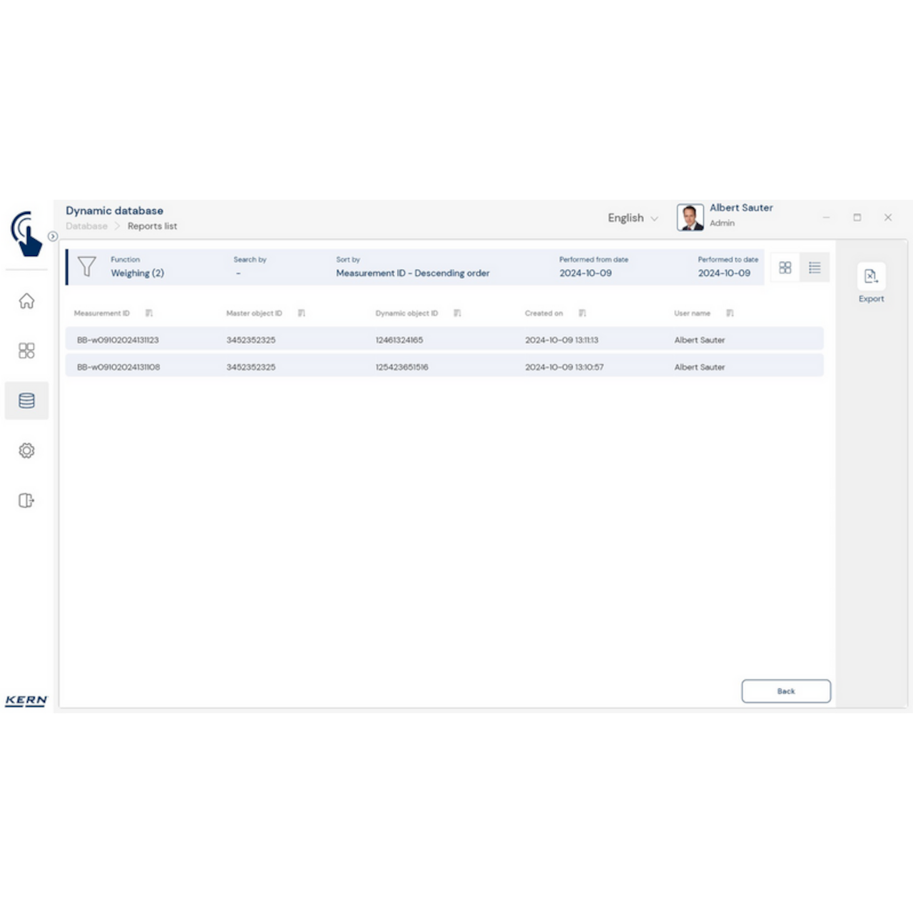 KERN EasyTouch SET-01 Base