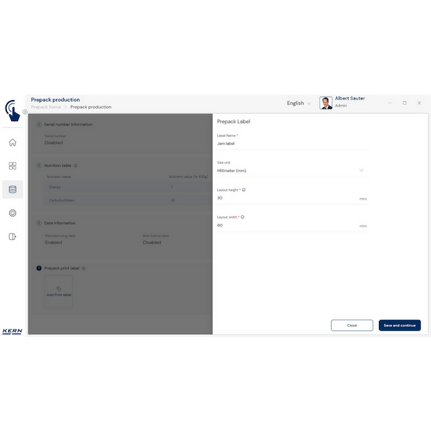 KERN EasyTouch SET-17 PrePack
