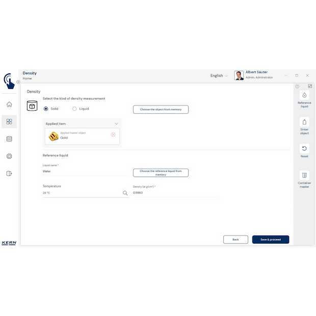 KERN EasyTouch SET-04 Density