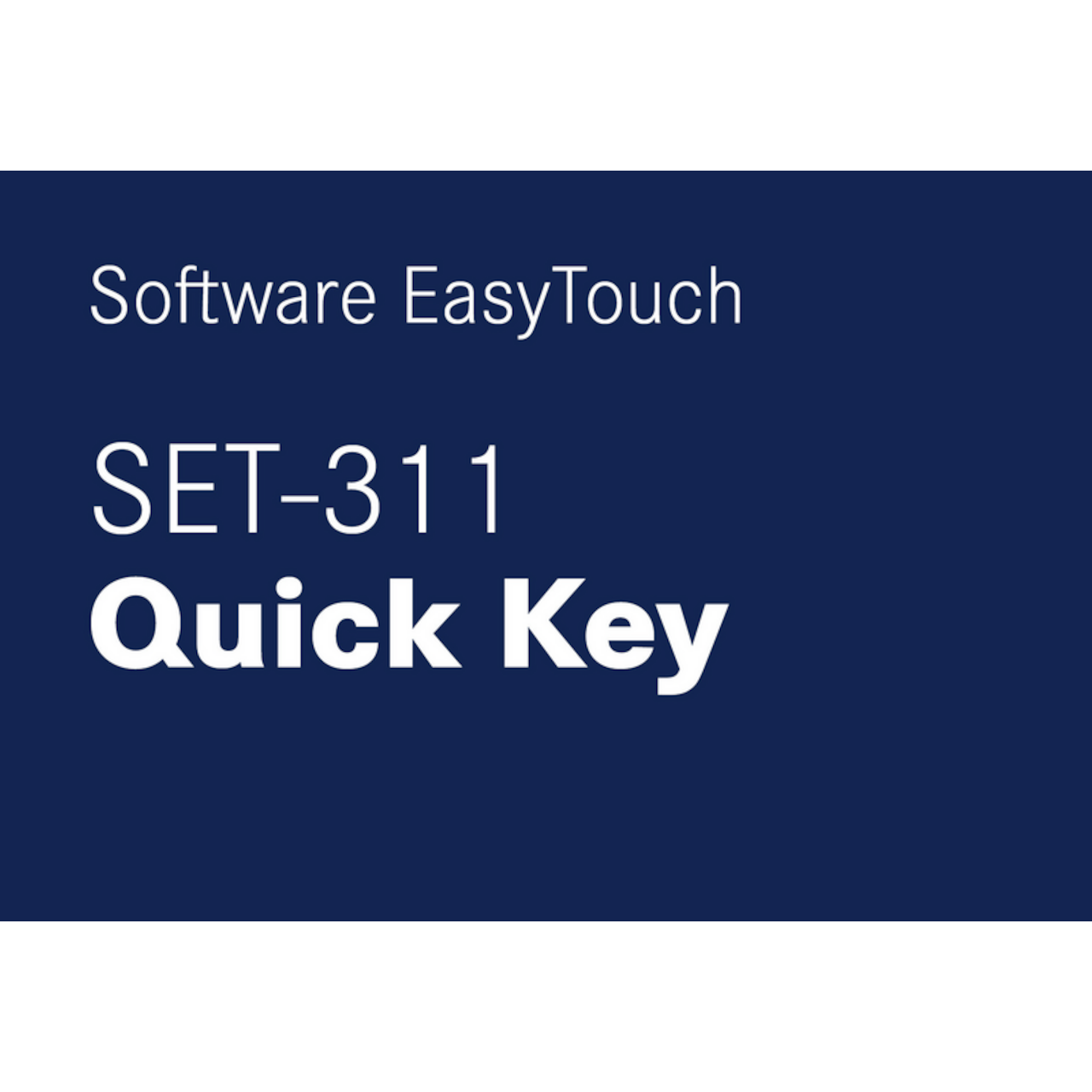 KERN EasyTouch SET-311 Quick Key