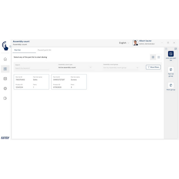 KERN EasyTouch SET-35 Assembly Count