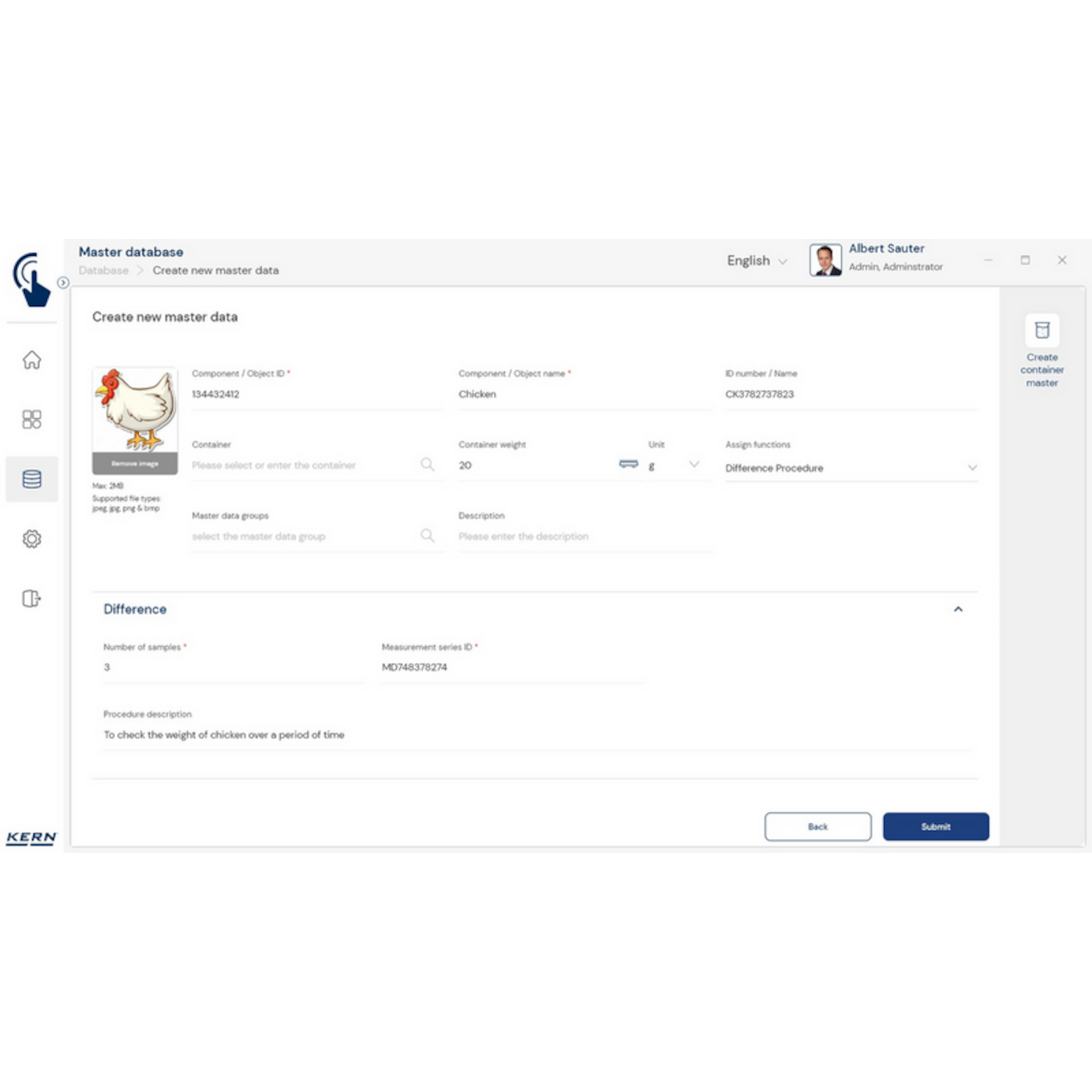 KERN EasyTouch SET-22 Difference
