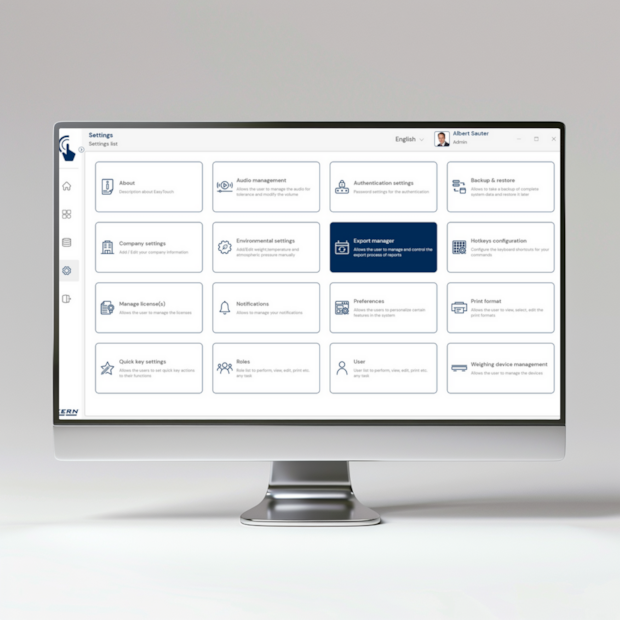 KERN EasyTouch SET-37 Export Manager