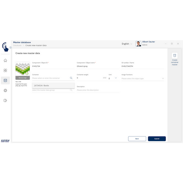 KERN EasyTouch SET-18 Container Master
