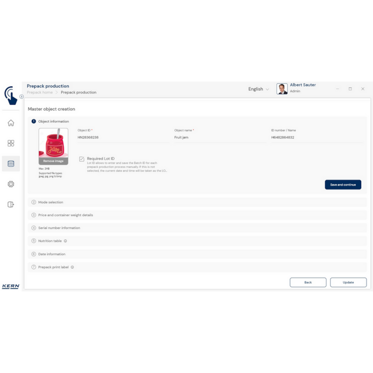 KERN EasyTouch SET-17 PrePack