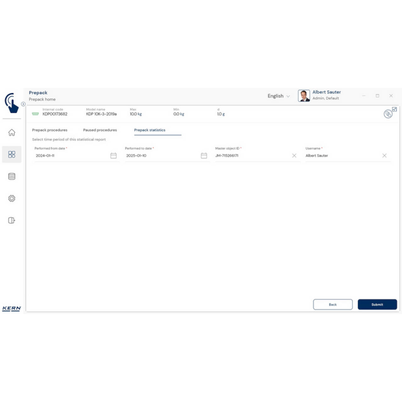 KERN EasyTouch SET-17 PrePack