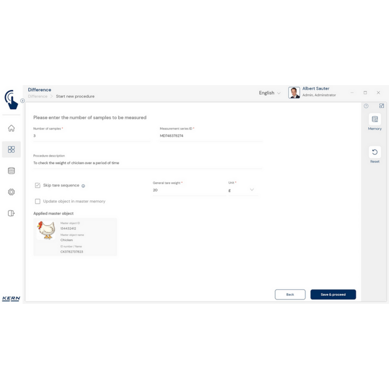 KERN EasyTouch SET-22 Difference