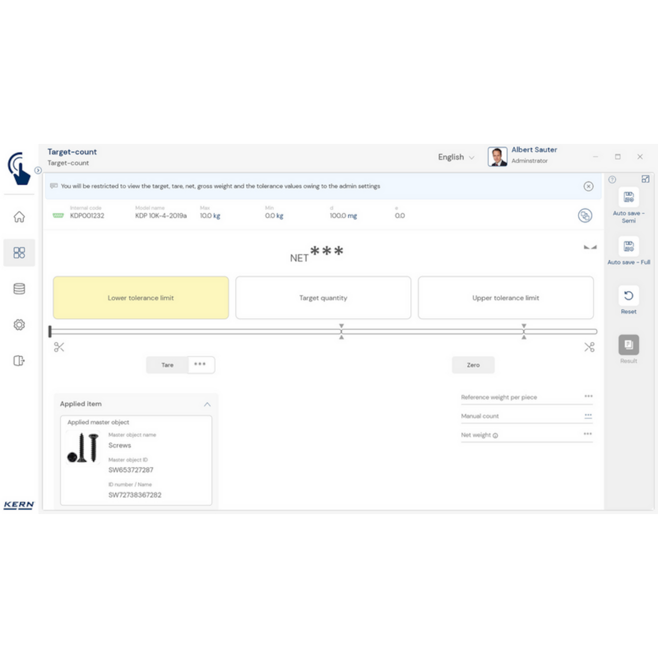 KERN EasyTouch SET-40 Protect
