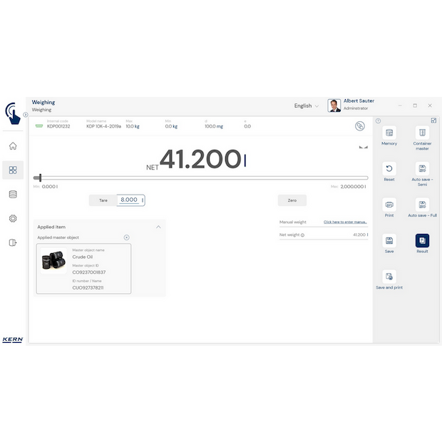 KERN EasyTouch SET-07 Variable