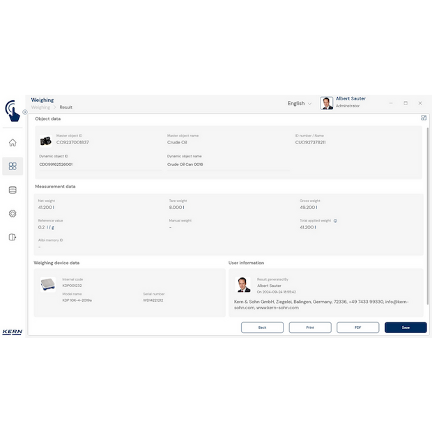 KERN EasyTouch SET-07 Variable