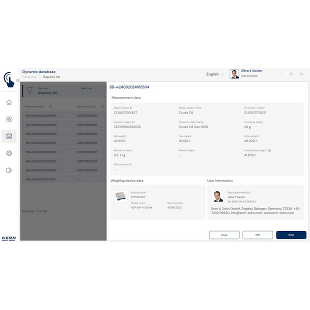 KERN EasyTouch SET-07 Variable