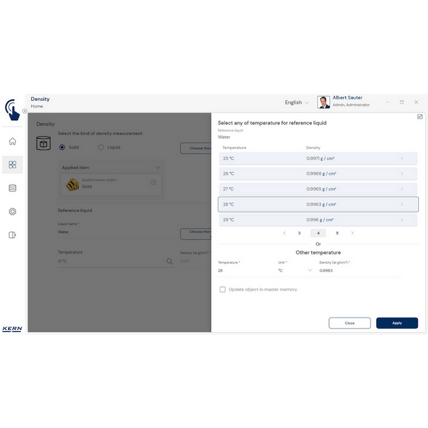 KERN EasyTouch SET-04 Density