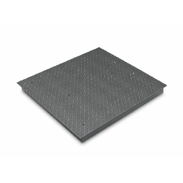 Wägebrücke Stahl, lackiert 1500x1500x80 mm: Max 3000 kg: e=1 kg: d=1 kg: