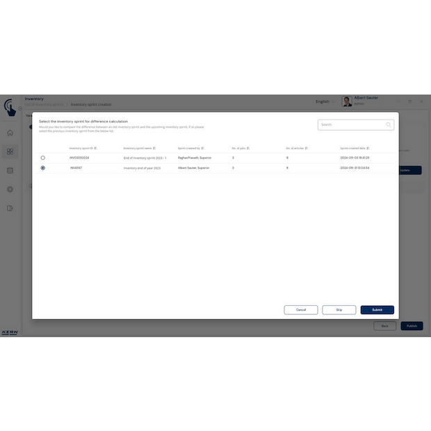 KERN EasyTouch SET-52 Inventory