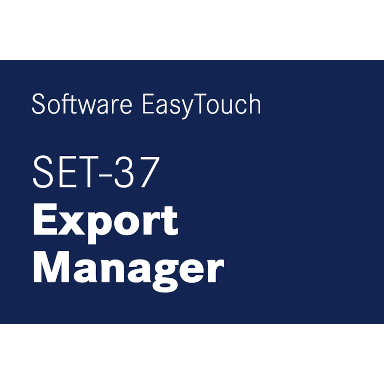 KERN EasyTouch SET-37 Export Manager