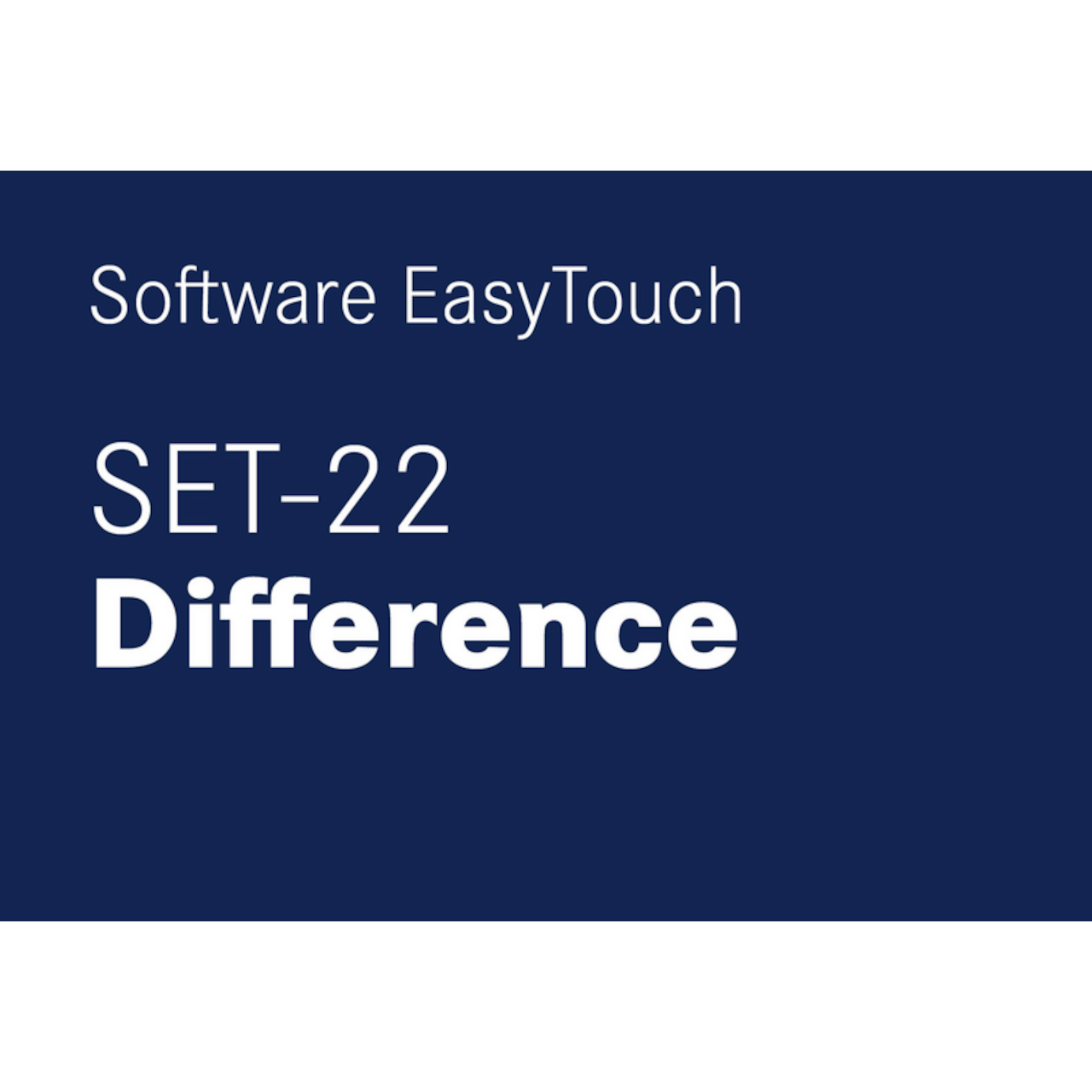KERN EasyTouch SET-22 Difference