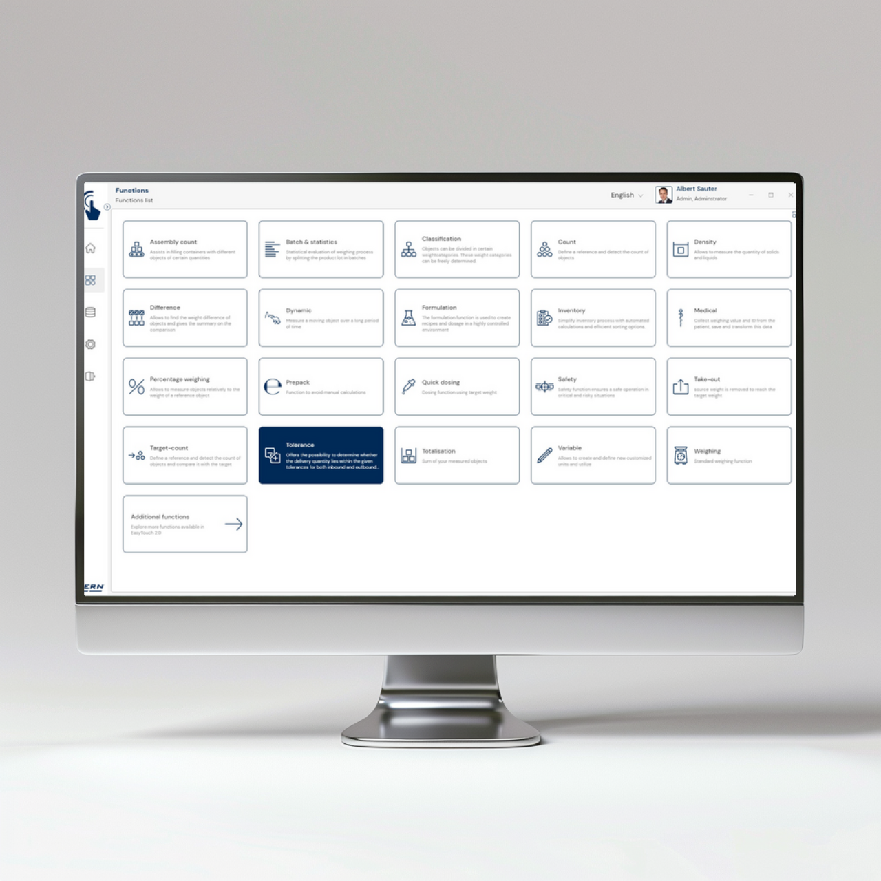 KERN EasyTouch SET-31 Tolerance