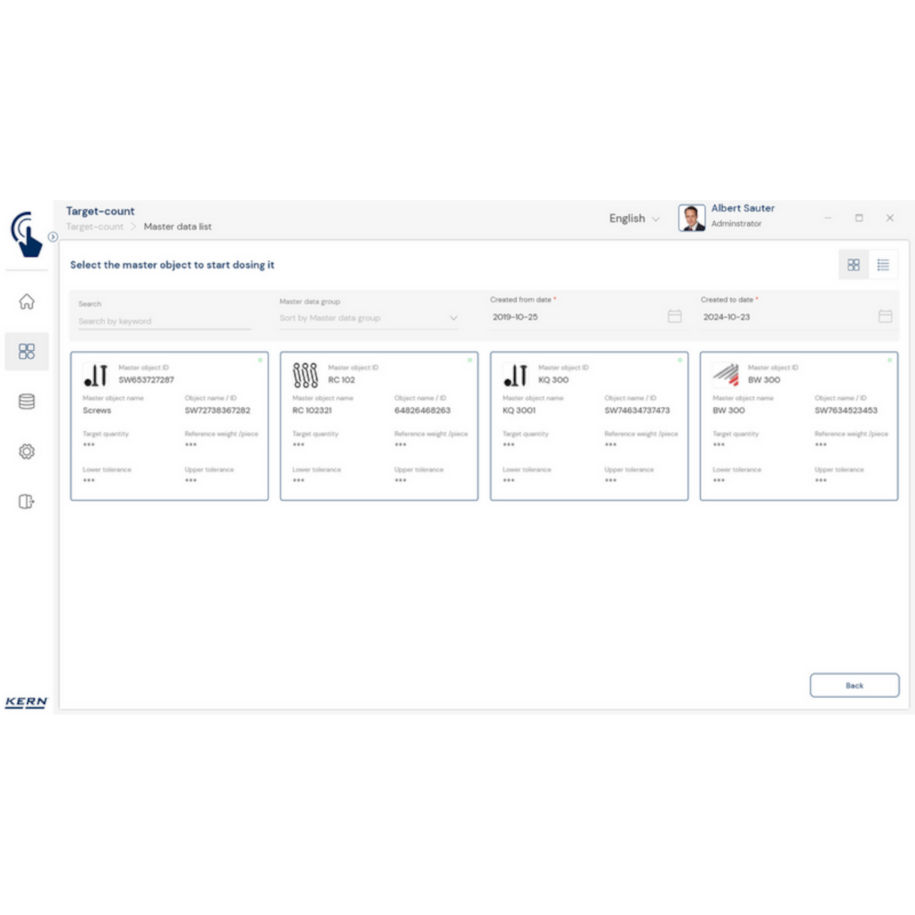 KERN EasyTouch SET-40 Protect