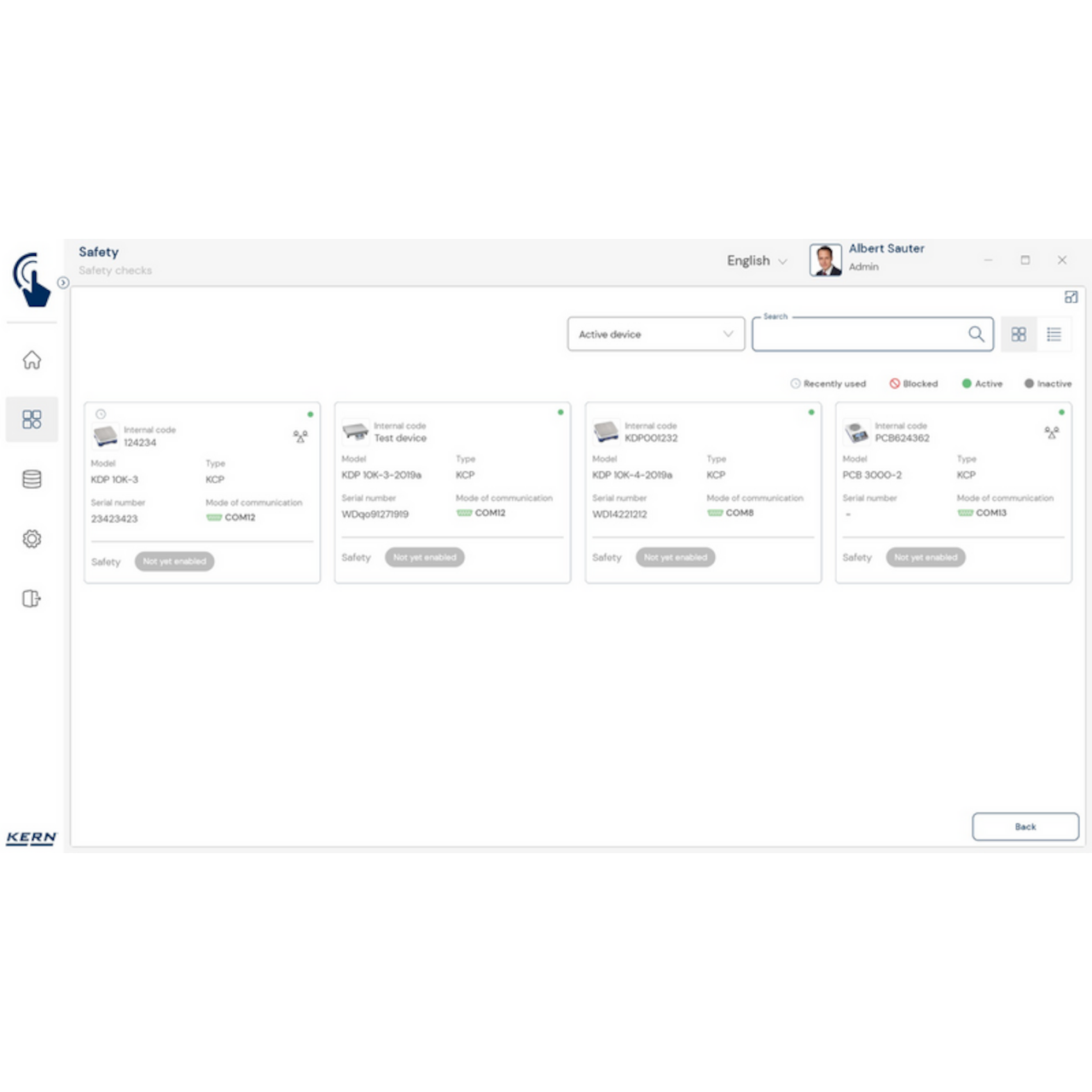 KERN EasyTouch SET-11 Safety