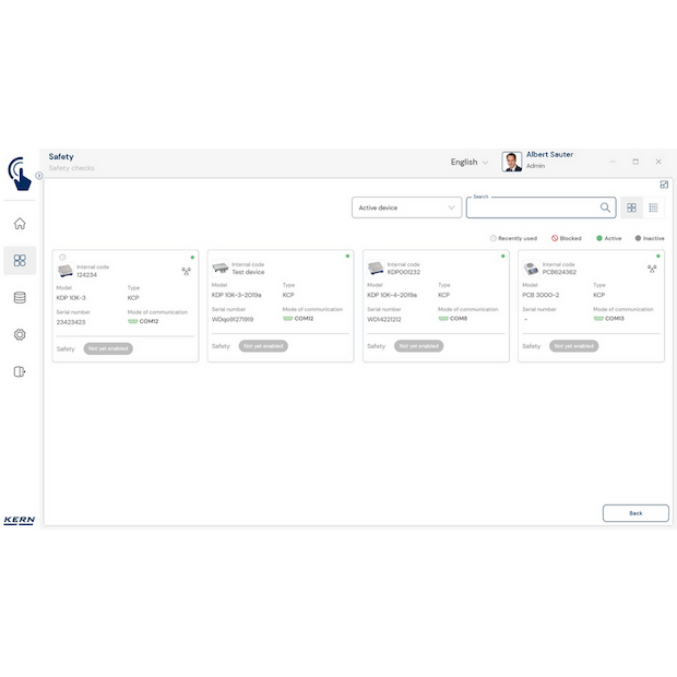 KERN EasyTouch SET-11 Safety